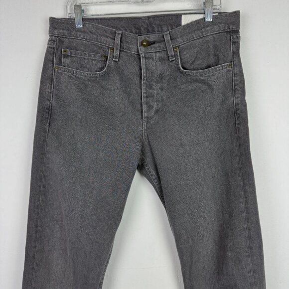 Rag & Bone Standard Issue Fit 1 Extra Slim Jeans Vesuvio Wash Gray Size 34 EUC - Picture 3 of 12